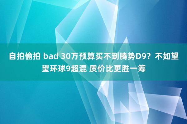 自拍偷拍 bad 30万预算买不到腾势D9？不如望望环球9超混 质价比更胜一筹