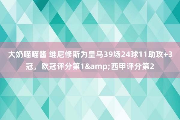 大奶喵喵酱 维尼修斯为皇马39场24球11助攻+3冠，欧冠评分第1&西甲评分第2