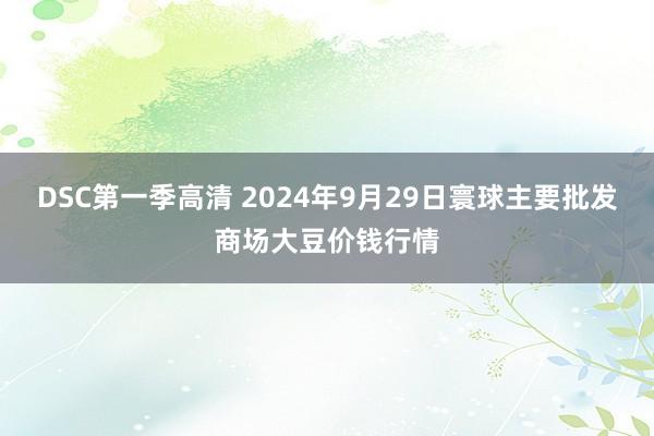 DSC第一季高清 2024年9月29日寰球主要批发商场大豆价钱行情